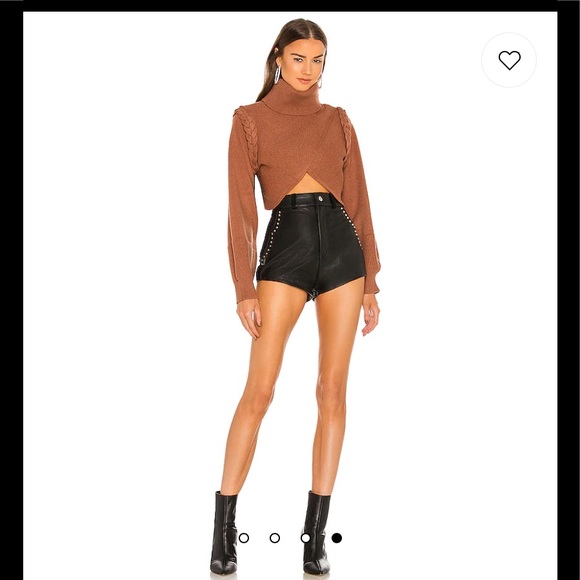 Revolve fresia turtleneck cropped sweater Michael Costello XS - Picture 4 of 7